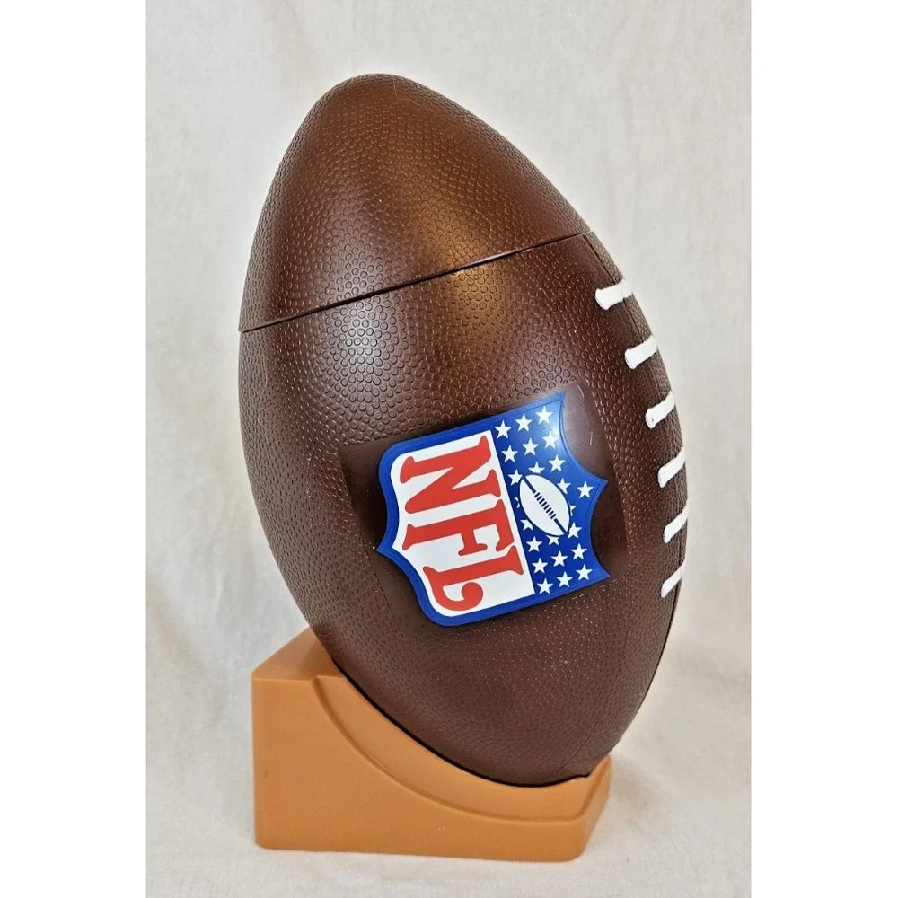 Snickers Football Candy Dish Container Plastic NFL Party Snack Holder Dish Bowl